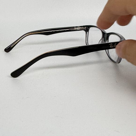Ray-Ban Rb1531 3529 Black On Transparent Kids Eyeglasses Frames 48-16-130 19506 - Picture 4 of 7